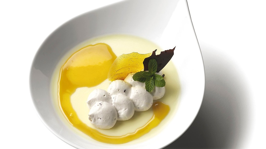 Panna cota de Mango y Mousse de Nata