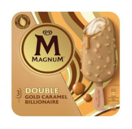 Magnum Double Gold Caramel Billionaire Dore x3 85ml [10 Ud/Caja] [Vta. Caja]
