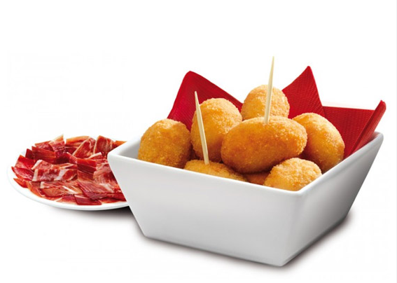 Croqueta Mini Jamón Ibérico bocado 10g 3x1kg [Vta. Caja]