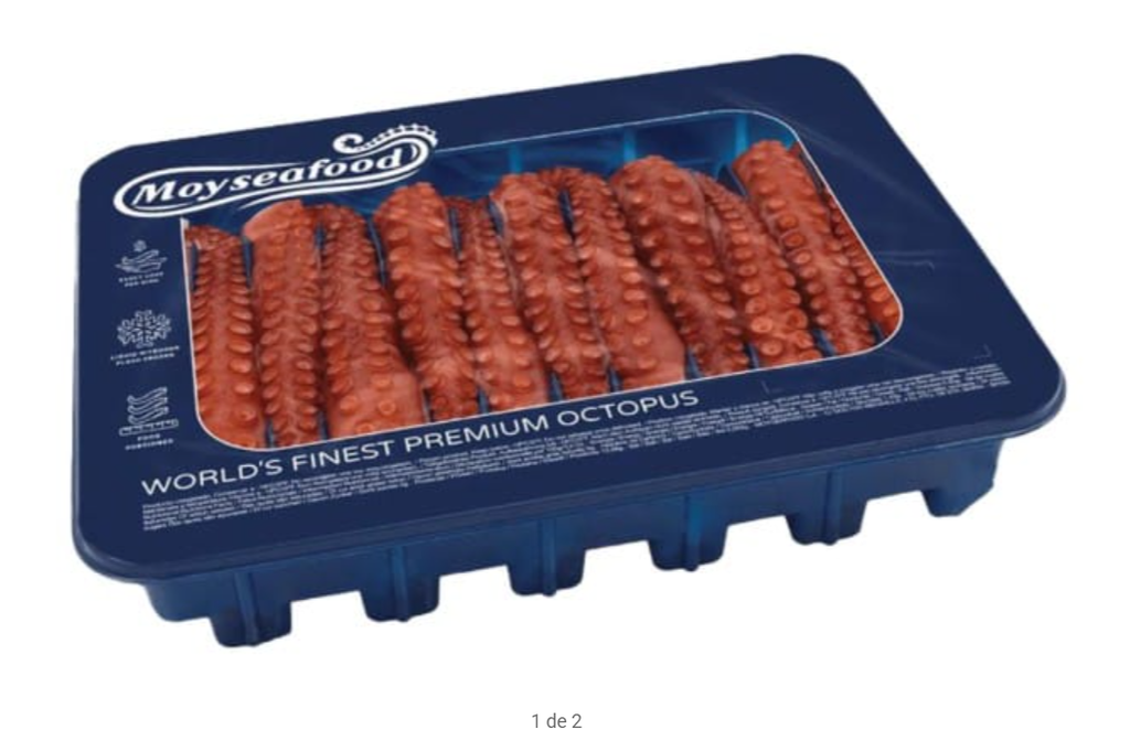 Pulpo Pata Cocida T12 100-150 g/pz 4x1,5kg (10-12pz))