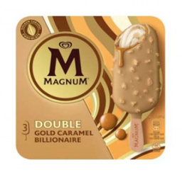[48308] Magnum Double Gold Caramel Billionaire Dore x3 85ml [10 Ud/Caja] [Vta. Caja]