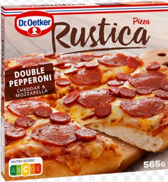 [128590700] Pizza Ristorante Rustica Doble Pepperoni Cheddar (6 Und/Caja) Dr.Oetker